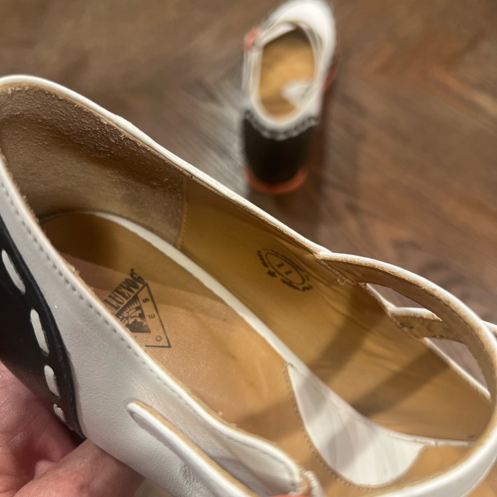 Stylish Black and White Mary Jane Flats - Picture 6 of 6